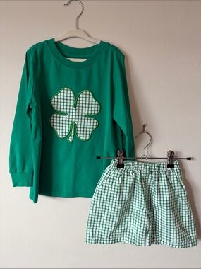 Boys' Green Shamrock Set